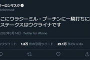 イーロン･マスクさん､プーチンに決闘を申し込む　懸けるのはウクライナ