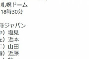 【オーストラリア対侍ジャパン】4(指)近藤健介　9(捕)中村悠平
