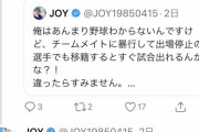 サッカータレントJOYさん、野球界に皮肉ツイートするもサッカーの事例でカウンターを食らって炎上ｗｗ