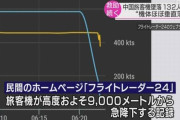 中国南部で墜落した旅客機、高度約9000mから機体がほぼ垂直に落下…救助続く！