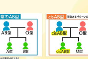 AB型とO型の両親からありえない血液型の子が?　全国に約1500人　四国に多い「cisAB型」とは