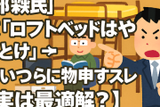【部屋狭民】敵「ロフトベッドはやめとけ」 ← こいつらに物申すスレ【実は最適解？】