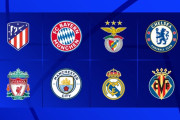 ◆UCL◆UEFAチャンピオンズリーグのベスト８…アトレチコとリバプール以外丸いクラブだけ
