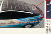 「超高効率太陽光パネル」搭載した「充電不要プリウス」の実証実験開始