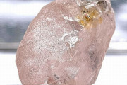 希少なピンクダイヤの原石を発見、過去300年間で史上最大級…アンゴラ！