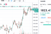 【相場】金の値上がりが凄いがどこまで行くんだろう？１oz１８２４ドル