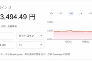 【悲報】ビットコインさん、とんでもないｗｗｗｗｗｗ