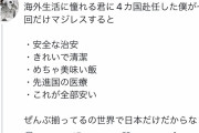 【朗報】ツイッター民「海外に憧れる君にひとこと」←10万いいね！