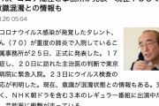 【悲報】志村けんさん、ICUで意識混濁の模様か・・・