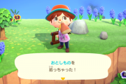 あつまれどうぶつの森 おとしものを拾いました