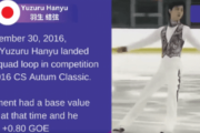 6 年前の 2016 オータムクラシック。日本の羽生結弦選手は 競技会で 4 回転ループを着氷した最初のスケーターになりました。