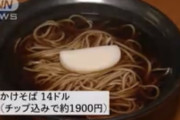 ニューヨークのかけそばの値段