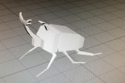 3DCGでカブトムシのモデリングしたったｗｗｗｗｗｗｗｗｗｗｗｗ