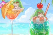 【FGO】夏の飲み物とミニエルキドゥ！！　涼し気な色合いですね！