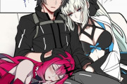 【FGO】寝ているぐだ男に寄り掛かるモルガン様＆トリ子！！　これが家族か......