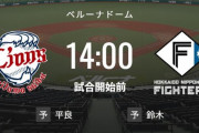 【試合実況】西武スタメン 先発:松本航（2023.5.4）