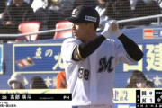 ロッテ二軍、髙部が3番レフトでスタメン！今季初の守備につく！
