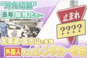 【20倍増】外国人レンタカー事故が過去最悪ペースに、掲示板「もう貸すなよ」