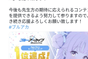 【爆笑】ブルーアーカイブさん、結局セルラン一位が取れず、変な棒持ったおっさん集めるゲームに掻っ攫われていた