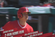 大谷翔平 .309 29HR 66打点 11盗塁 出塁率.392 OPS1.058