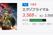 エグゾプライマル、パケ版の初週販売記録3,568本