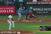 大谷翔平、第一打席で１２試合連続安打となるスリーベースヒット！！！！！！！！！！！！！！