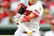 カープ小園のタイムリーで反撃開始！上茶谷からプロ7打点目！！