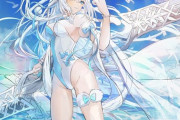 【FGO】水着姿のニキチッチちゃんイラスト！　白い水着が似合いますね！！