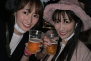 あーりん『お疲れさまの1杯、バタービールじゃないよ？笑』｢お酒好きコンビ」｢顔が赤くなっているのがかわいい」｢プライベートのように楽しむみんなが尊い」