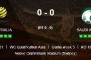 ◆W杯予選◆アジア最終 B組5節 豪州×サウジ サウジ優勢も決めきれずスコアレスドロー！