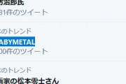 BABYMETAL「twitterトレンド入り」