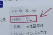 「修復歴なし」と偽り中古車販売 旧ビッグモーターに措置命令