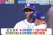 【朗報】ビシエド（32）、3年11億円で残留