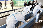 阪神・伊藤隼太が使用したナゴヤ球場を入念消毒