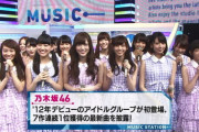 【乃木坂46】謎の『Mステデビュー』の遅さ・・・