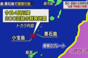 【悲報】トカラ列島群発地震と3.11のヤバい関係性、明らかになってしまう