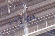 新幹線架線切れ、現場で爆発が起こり怪我人発生