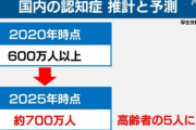 ２０２５年には高齢者の５人に１人が認知症という地獄に　子供は介護離職で詰む現実