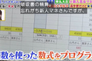 テレビ「リケジョがエクセルで”sum関数”使ってる！！！凄い！！！！！」