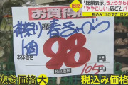 【画像】せっかく税込価格の表示が義務付けられたのにこういうのは良くないだろｗｗｗｗｗｗｗｗｗｗ