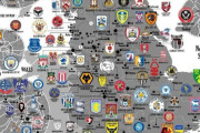 【画像】イングランドのサッカークラブ分布図が分かりやすい件