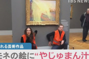 環境保護団体が美術品にやじゅまん汁を投げつけてる事件