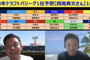 西尾典文さん、各球団のドラ１指名を予想する