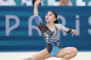 【パリ五輪】8位の体操女子「気持ちは5人だった」 入場時には「宮田ポーズ」披露 「5人で戦うというつもりで」