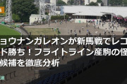 ショウナンガレオンが新馬戦でレコード勝ち！フライトライン産駒の怪物候補を徹底分析