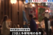 【新型コロナ】東京都、今週末から3週間の時短要請へ…飲食店の営業時間を夜10時までに