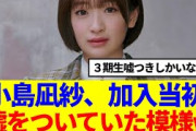 【櫻坂46】小島凪紗、加入当初嘘をついていた模様www
