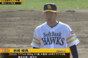ホークスドラ6・岩崎峻典、小久保監督が絶賛！！「岩崎やろ。今日投げた中では一番光っていた」
