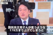【年収の壁引き上げ】自民党・小野寺政調会長　国民民主党の減税案によって日本人の手取りが増えてしまう事を心配して下さる