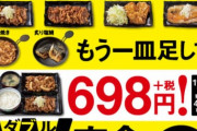 【朗報】吉野家、定食を強化